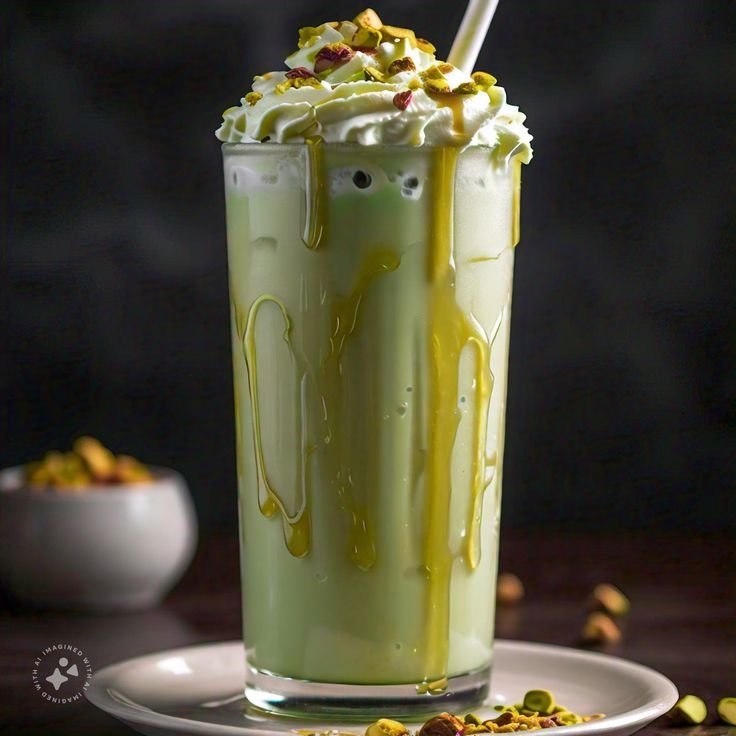 pistachio milk shake